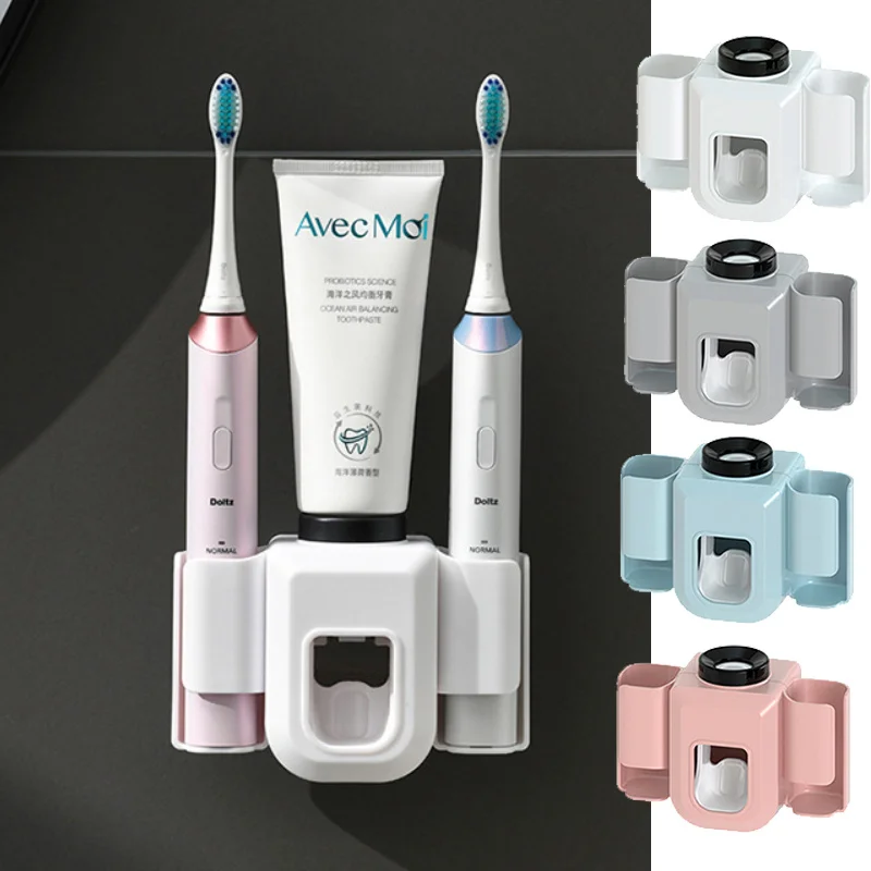 Electric Toothbrush Holder Double Hole Wall Toothbrush Organizer Stand Brush Holder Bathroom Accessories