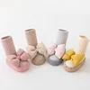 Autumn Baby Bow Middle Tube Socks Shoe Girls Princess Anti Slip Floor Shoes Soft Soled Children Toddler Shoes Kids First Walkers 4