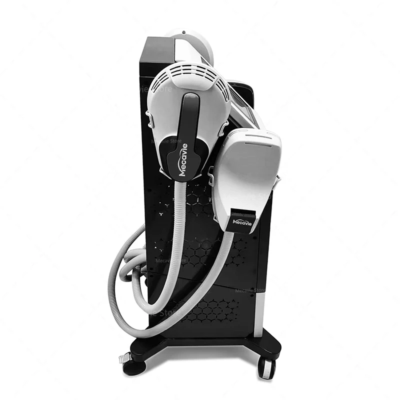 Máquina de Contorno Corporal No Invasiva HIEMT RF de 6500W de Alta Potencia, Estimulador Muscular Electromagnético EMS Equipado con 4 Manijas de Trabajo, Equipo de Escultura Corporal Eficiente para Reducción de Grasa y Crecimiento Muscular, Ideal para Moldear Abdomen, Glúteos y Brazos
