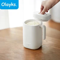 Olayks Mini cuiseur à riz automatique cuisine domestique Machine de cuisson électrique chauffe-plats multifonction 0,8 l petit cuiseur à riz 1