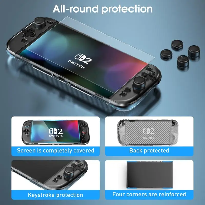 Enhanced Protective Case with Keycaps & Screen Protector - Anti-Slip, Anti-Drop, Anti-Scratch Design | Perfect Gift
