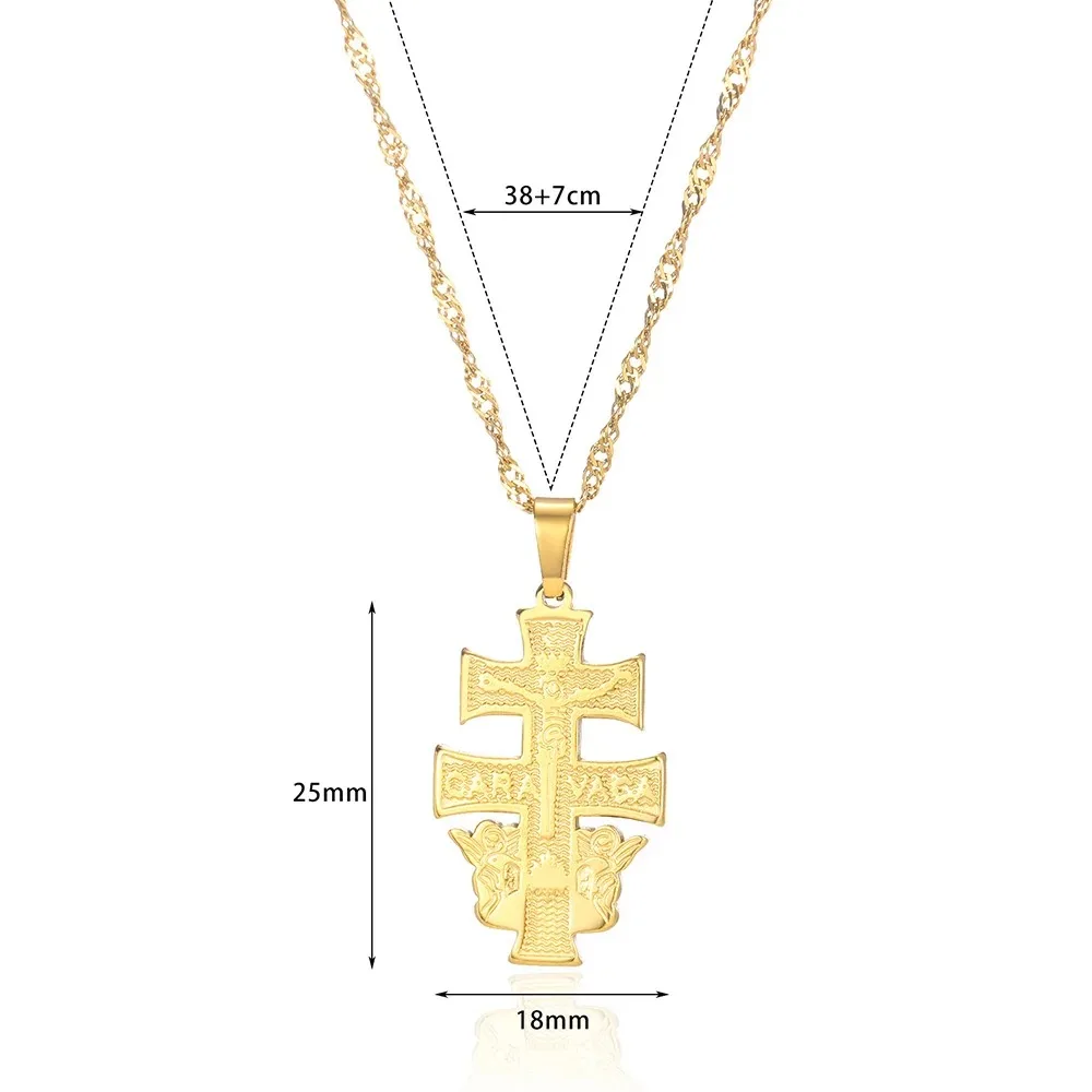 Gold Cross Necklace For Women Men