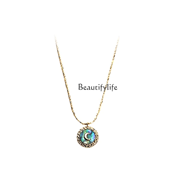 

Moon Pendant Female Autumn and Winter Niche Ladies Clavicle Chain