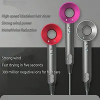 Professional Hair Dryer Hot Cold Wind Air Brush Hairdryer Negative Lonic Blow Dryer Strong PowerDryer Salon Tool 1500W 3th Gear 1