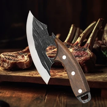 Coltello per disossare il pesce Strumento professionale Coltello da cucina Coltello da cucina Frutti di mare Pecone Acquatico Schiacciare Mannaia per carne multifunzionale 1
