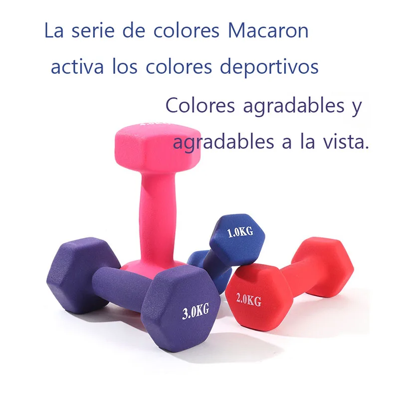 Description Picture 4 of itemCast Iron Dumbbell Sets Weights game For bodies Gym kit Equipment Crossfit Yoga alteres Muscle Training Dumbbells 1KG