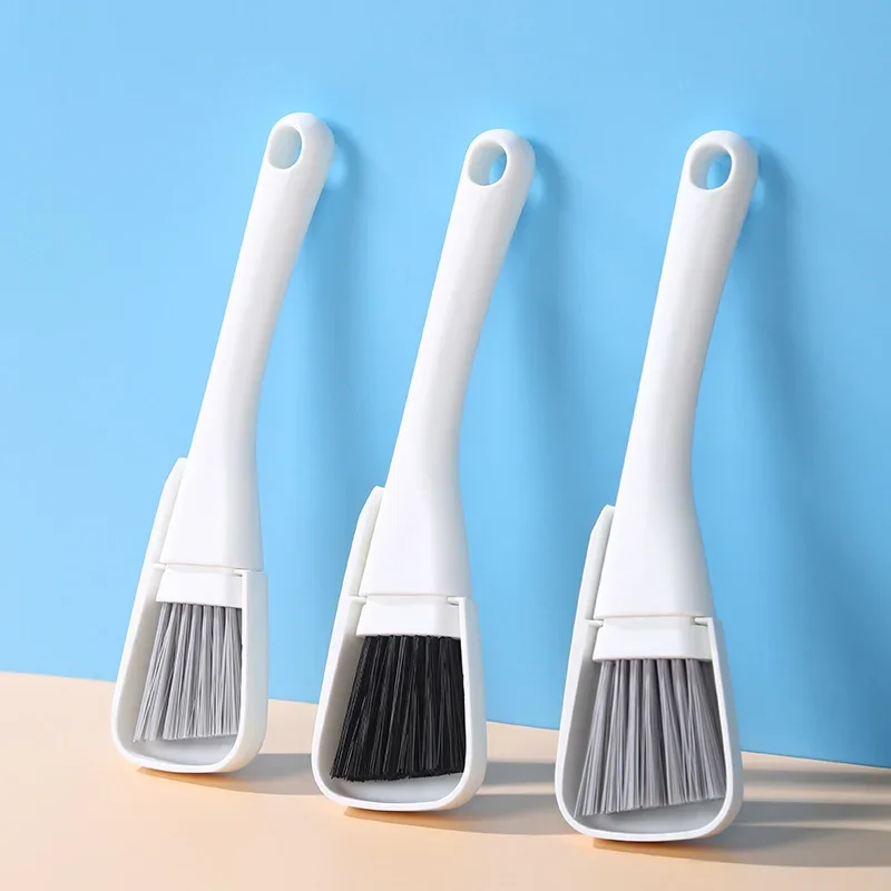 Window Groove Cleaning Brush Windows Slot Cleaner for Door Floor Gap Keyboard Brush+Dustpan 2 In 1 Household Cleanin