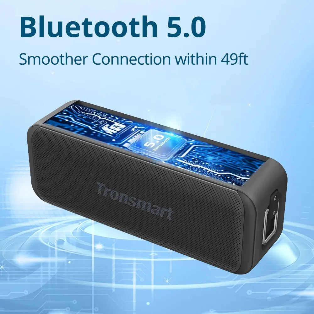 Bluetooth speaker Tronsmart T2 Mini Bluetooth Speaker Outdoor Portable Waterproof IPX7 24H Playtime Micro SD