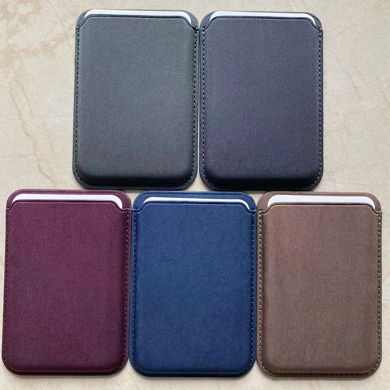 Con Logo Portafoglio In Pelle Intrecciata Originale Per Iphone 15 14 13 12 Pro Max Portafoglio Cover 15 14 Plus Per Custodia Magnetica Magsafe