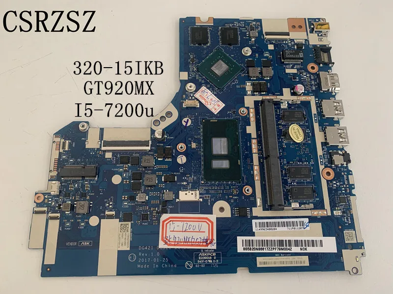 

CSRZSZ For Lenovo ideapad 320-15IKB Laptop motherboard GT920M i5-7200u CPU DG421 DG521 DG721 NM-B242 Fully test