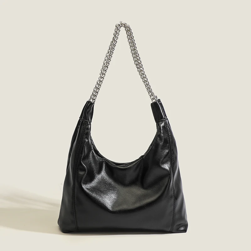 

Shoulder Bag For Women 2023 New Luxury Handbags Leather Female Ladies Shopper Designer Simple Large Saddle Vintage Fashion Bags