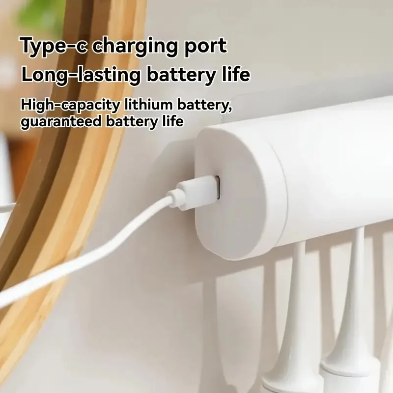 UV Tooth brush Sterilizer 4 Toothbrush Slots Wall-Mounted Toothbrush Rack No Hole Drilling Toothbrush Sterilizer