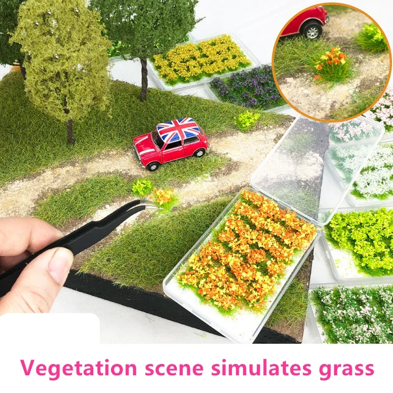 A box1:35 flower Static Grass clusters vegetation scene model material simulation grass petals DIY production Wargaming Terrain 2