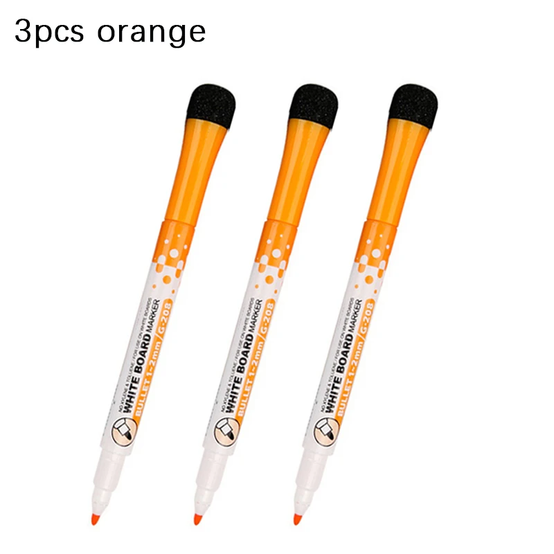 Vibrant Whiteboard Pens Set - Fine Tip Magnetic, Erasable Caps, Perfect