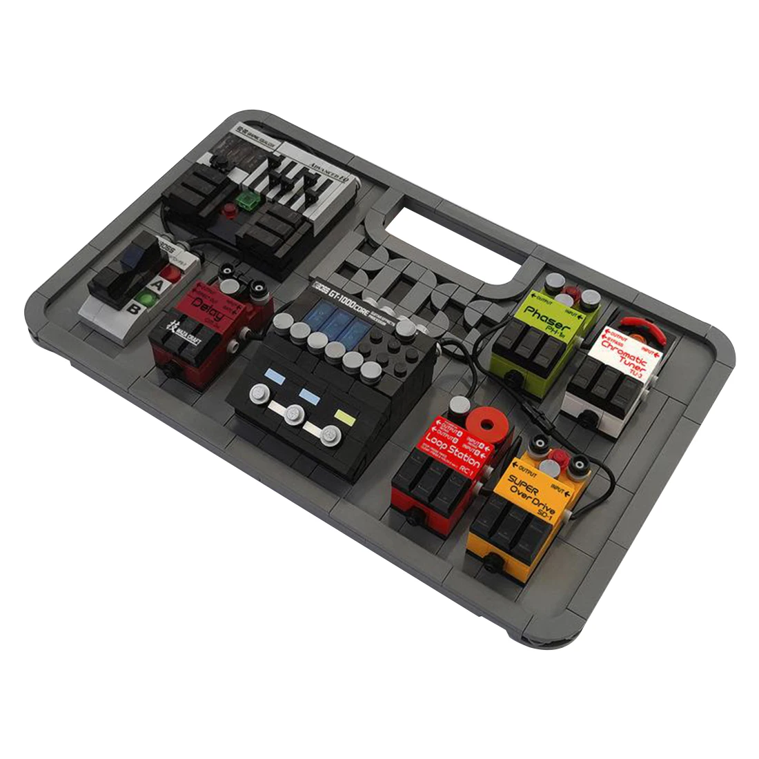

Authorized MOC-92801 605PCS BOSS BCB-90X Effects Pedalboard For Fender Stratocaster Set 21329 Building Blocks MOC Toys STEM Set
