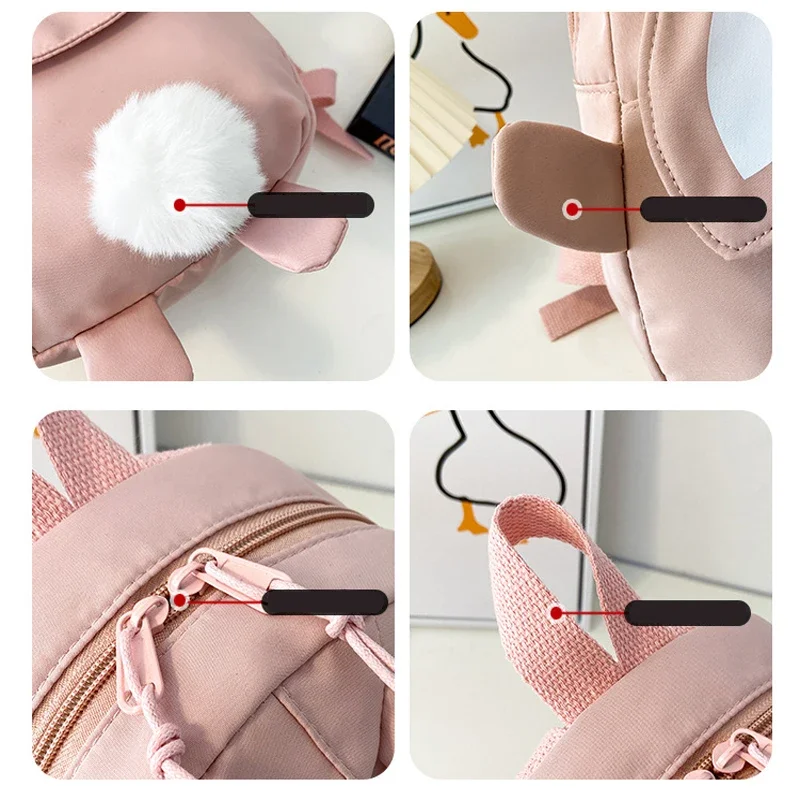 Cutemoria Zaino Estetico Carino Per Adolescenti Kawaii Con Ricamo Di Gatto Leggero Zaino Casual Per Viaggi Quotidiani Scuola Bianco 14 Inches 122997243