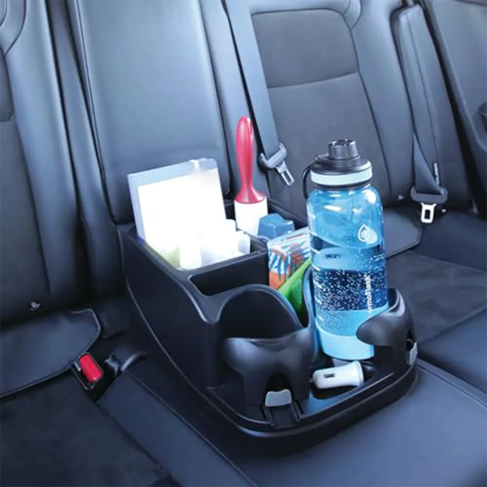 센터 콘솔 차량용 정리함 (음료 홀더, 스마트폰, 책 수납함 포함) 및 뒷좌석 수납함