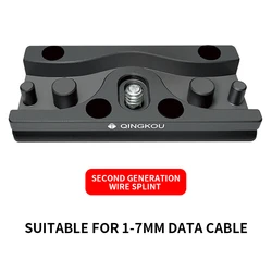 Aluminum Alloy USB Cable Lock Clip Clamp Protector (Light Grey)