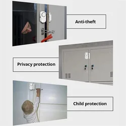 Wireless Security Alarm Door Window Sensor - Enhanced Home Safety System (White 10Pcs)