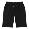 200g Summer Men's 100% Cotton Sports Short Black Elastic Waist Strings Beach Knee Length Trunks Customized Casual Quick Dry Pant 1