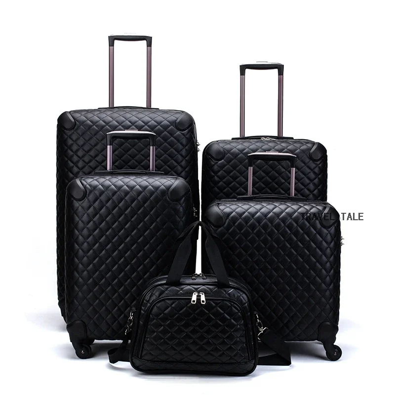 

Женский кожаный чемодан-Спиннер Carrylove, чемодан на колесах для ручной клади, 16, 20, 24, 28 дюймов