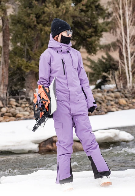 AIRPOSE-Waterproof Ski Suit for Men and Women, Snowboard Clothing, Winter  Mountain Skiing, One-Piece Suits, Female and Male - AliExpress