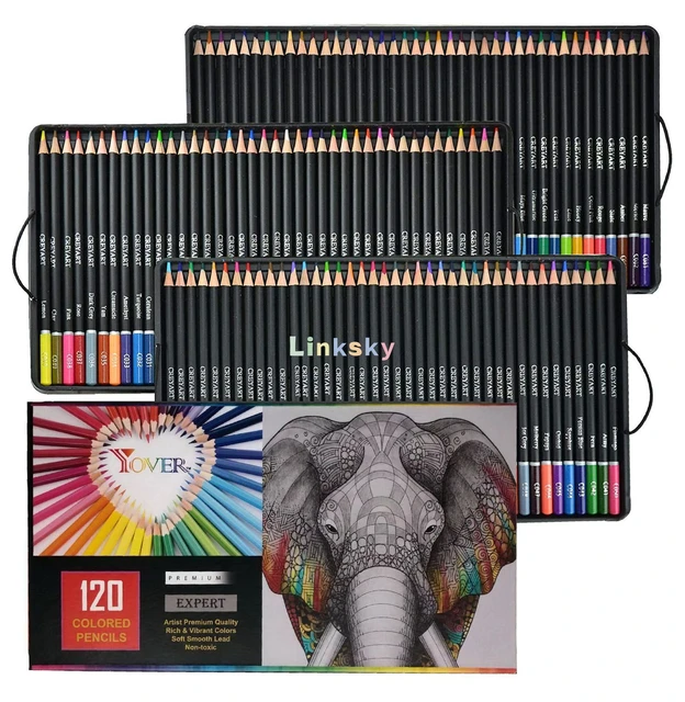 120 Colored Pencils - Premium Soft Core 120 Unique Colors No Duplicates  Color Pencil Set for Adult Coloring Books, Artist Drawing, Sketching,  Crafting