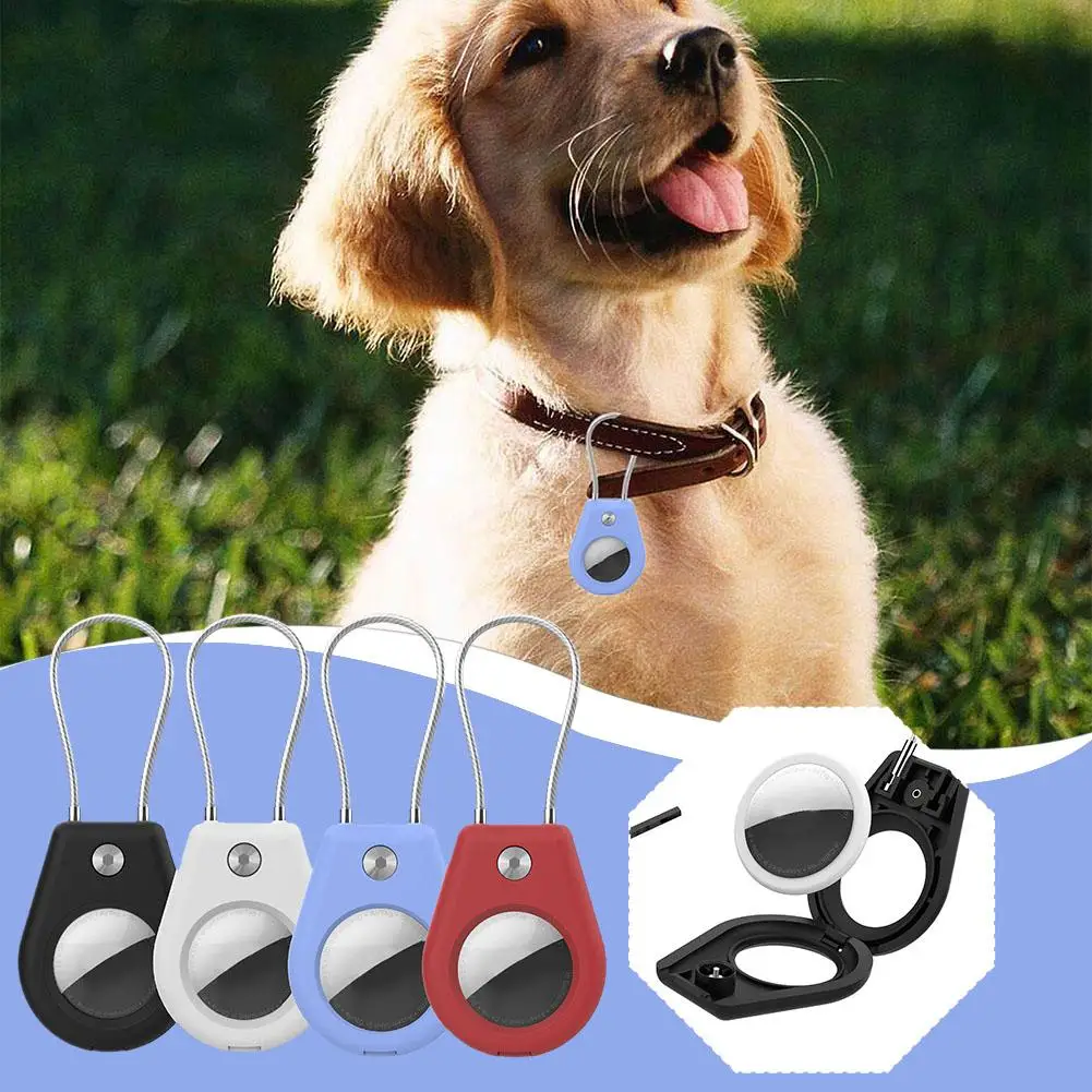 Compatibile Con Airtag Secure Holder Con Etichetta Metallica Air Bagaglio Lock Cable Protective Chain Tag S4A0