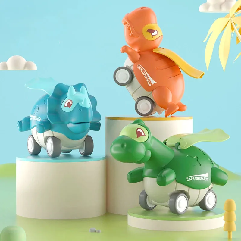 Инерционная игрушечная машинка-динозавр скользящий инерционный классический