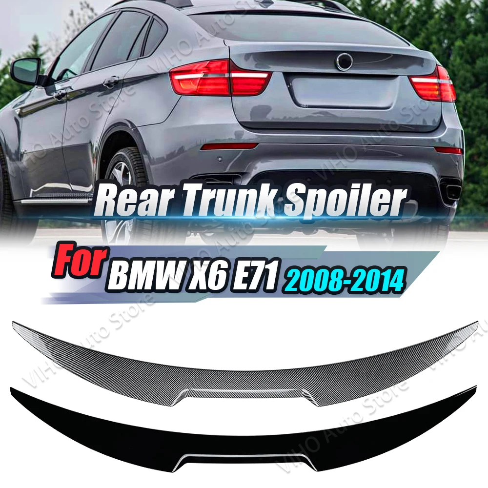 

For BMW X6 E71 2008 2009 2010 2011 2012 2013 2014 M4 Style Rear Trunk Roof Spoiler Tail Wing Body Kits Trunk Lid Exterior Trim
