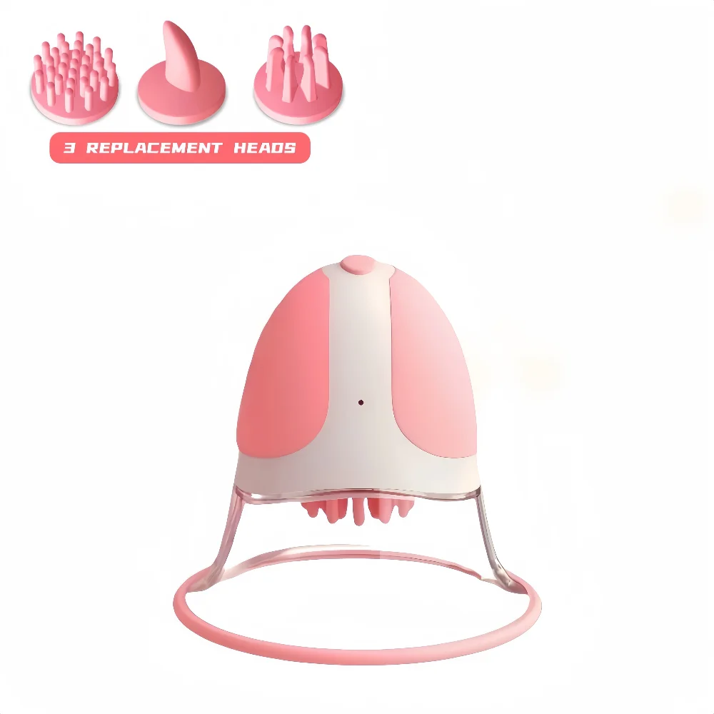 Portable Nipple Licking Sucking Vibrator Female Masturbation AV Breast Massager Rotating Adult Sex Toys for Women Nipple Sucker