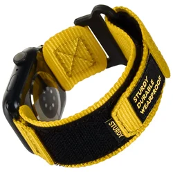 Tactical Nylon Strap for Smartwatch - Premium Sports Bracelet (Yellow)