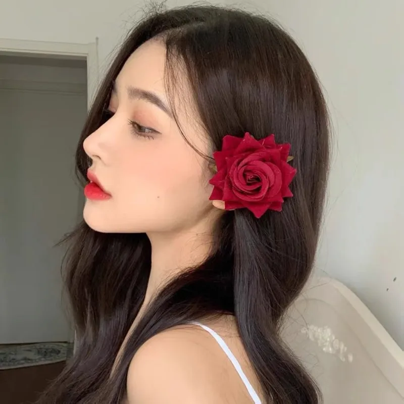 Hair Accessories Bride Wedding Red | Wedding Headdress Bride