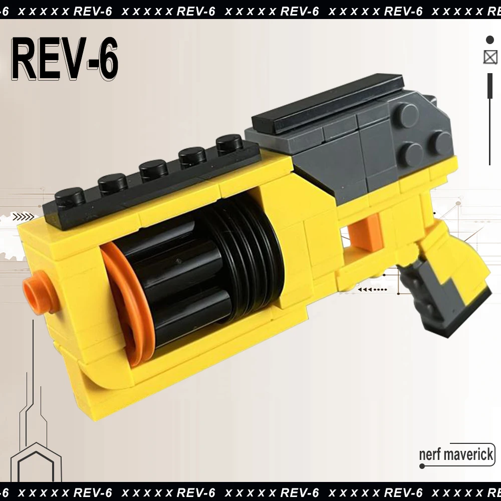 

MOC NERF dart gun Buiding Blocks Model Toy Dart Pistol Weapon Model Bricks Toys Pistol Weapon Birthday Gift for Kids Toys