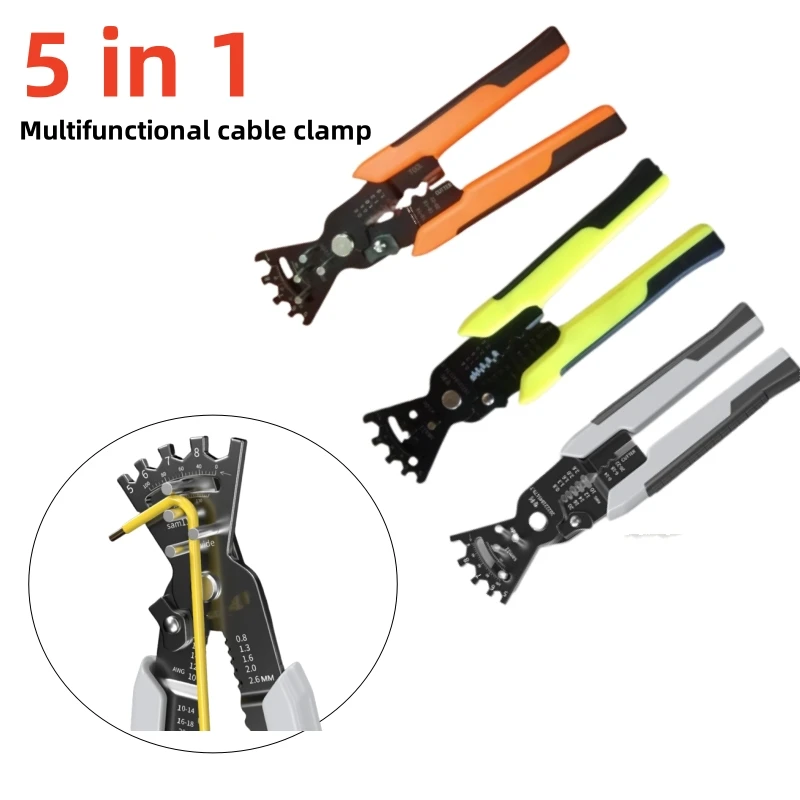 

Multifunctional Special Wire Stripping Pliers for Electrician Cutting Wire Stripping Skin Pressing Wire Winding Scissors
