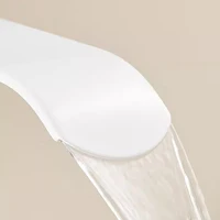 Black Automatic Sensor Touchless Bathroom Sink Faucet Vanity Faucets Hands Free Waterfall Basin Faucet Taps Hot Cold Water 4