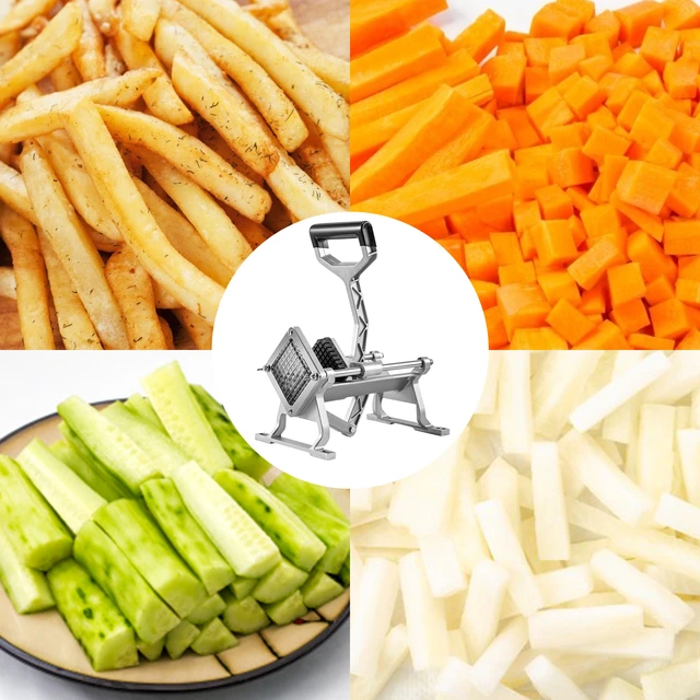 VEVOR Electric Fry Cutter Electric Potato Cutter with 4 Blades French Fries  Cutter 