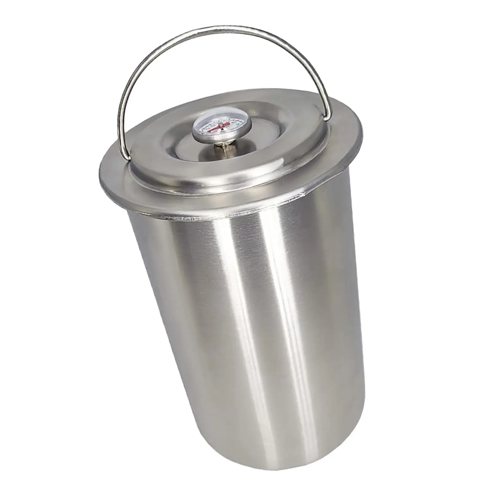 Stainless Steel Meat Press Thermometer Ham Press Maker Meat Cooking Barrel Sandwich Steamer for Kitchen Cooking