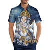 Ganesha Shiva Religion 3D Printed Hawaiian Men's For Man Clothing Short Sleeve Summer Casual Cozy Tops Male Breathable Blouse 1