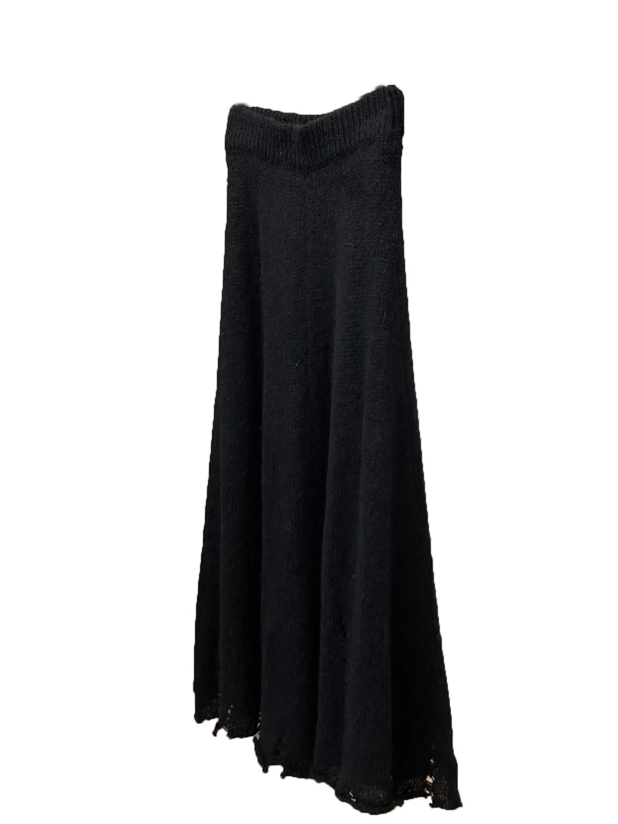 

Длинная юбка с вырезами по краям, дизайнерская Повседневная модная юбка с эластичным поясом, Новинка лета 2024, 1014