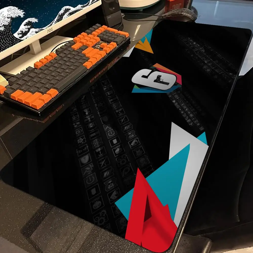 Shooting Game Rainbows Six Sieges 6  Mouse Pad E-Sports Rubber Mouse Pad Mecha Pioneer Anti-Slip Extra Large Computer Laptop Desk Mat