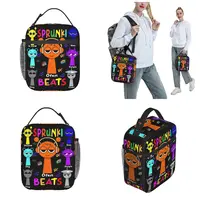 Incredibox Sprunki Insulated Lunch Bag Funny Game Lunch Container Portable Thermal Cooler Bento Box Picnic 2