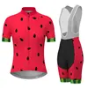 Watermelon Pink Women's Cycling Kit Summer Short Sleeve Cycling Jersey Breathable Anti-UV Woman Jersey Maillot Ciclismo Mujer 2