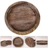 Wooden Tray Fruit Storage Tray Candle Holder Multifunctional Tray Candle Holder Tray for Kitchen Countertops Home Decoration 1