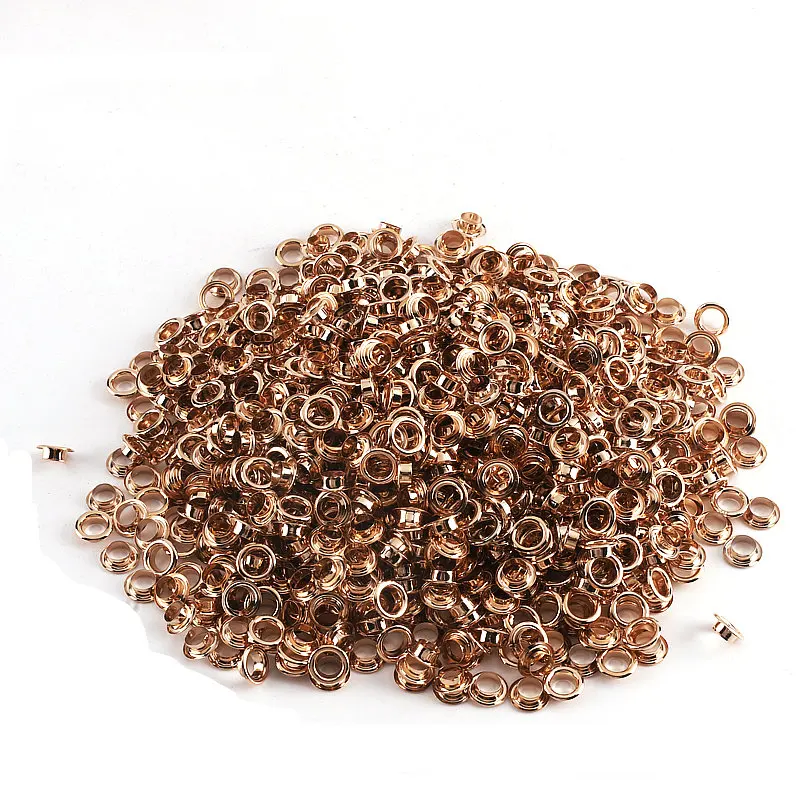 Eyelet Grommet Ring Screw Back Eyelets Metal Eyelet Buttons 200Set 3.5mm 7mm 3.5mm Metal Eyelets Buttons For Clothes Handbag Findings DIY Accessory