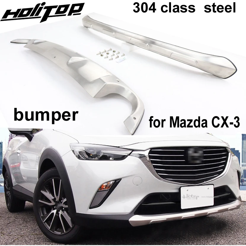 Stainless Steel Front&rear Bumper Guard Skid Protector Bull Bar For