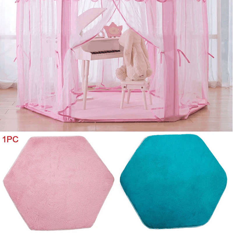 1pc Tent Hexagon Princess Castle Playhouse Pad Nonslip Baby Play Mat
