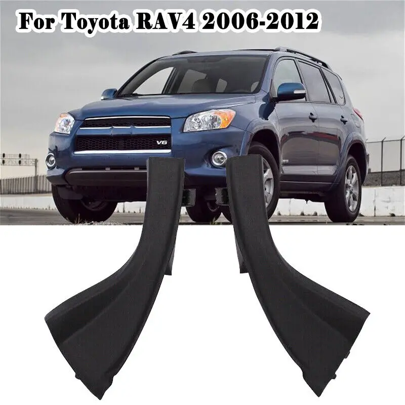 Front Wiper Side Cowl Extension Cover Trim – Black – For Toyota RAV4 2006-2012 – Clip-On, Easy Install