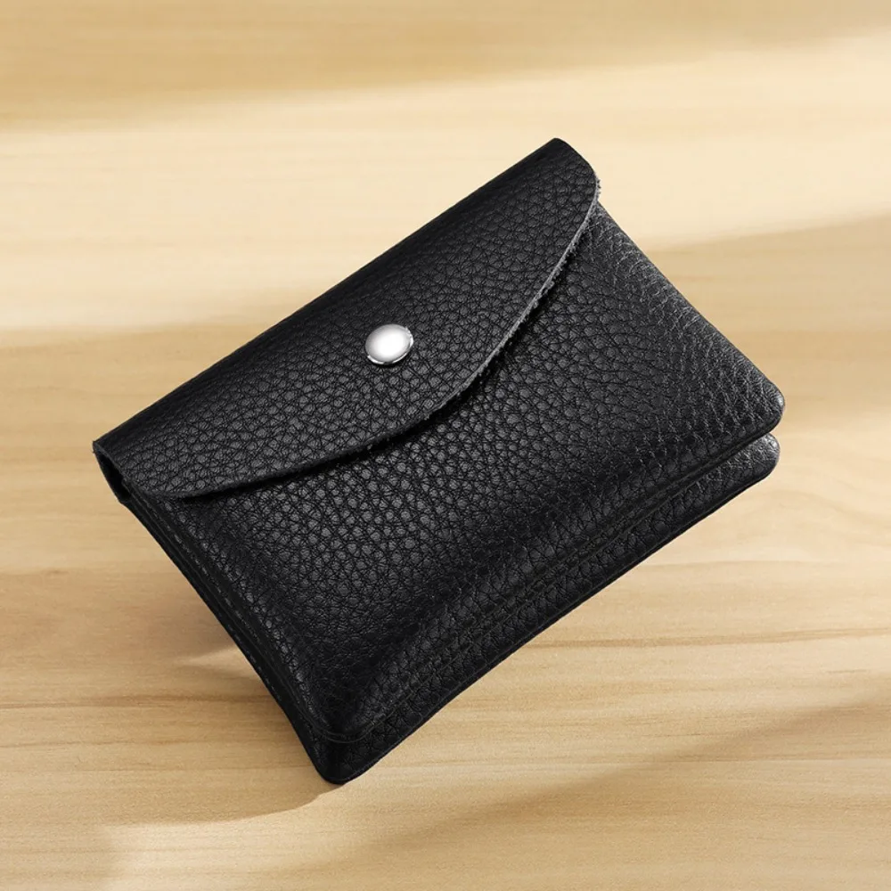 Elegant PU Leather Women's Short Wallet - Solid Color Hasp Design, Compact Credit Card Holder & Mini Money Bag
