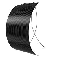 Kit de panneaux solaires flexibles 100W/120W/150W, système de charge solaire hors réseau 12V avec contrôleur et câbles pour camping-car, bateau, caravane 2